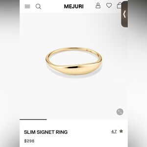 Mejuri Gold Signet Ring